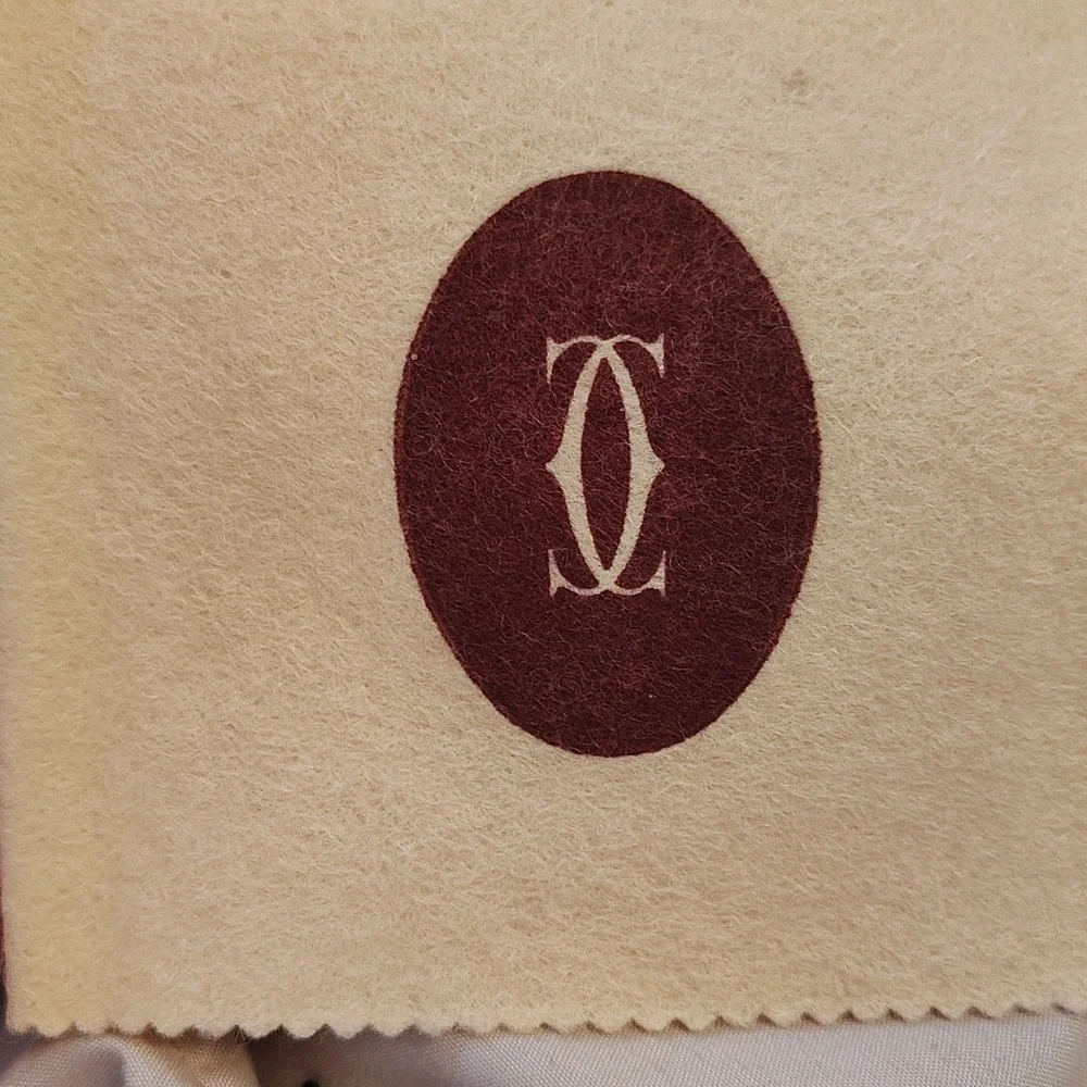 Cartier Dark Brown Leather Card Holder with Gold Corners - Picture 7 of 10